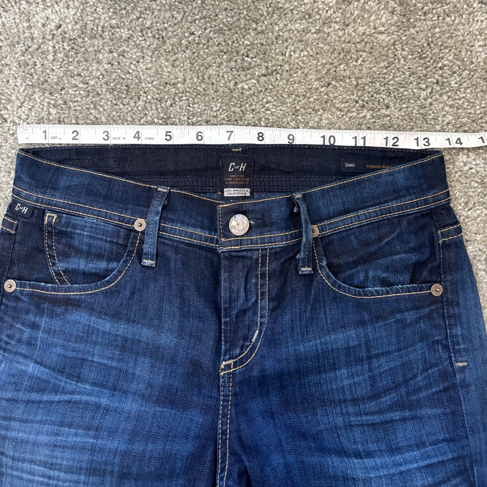 Citizens of Humanity Dani Straight Leg Jeans Women’s Size 24 Dark Wash Mid Rise - Picture 10 of 16